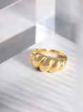 Anel Croissant ouro 18k