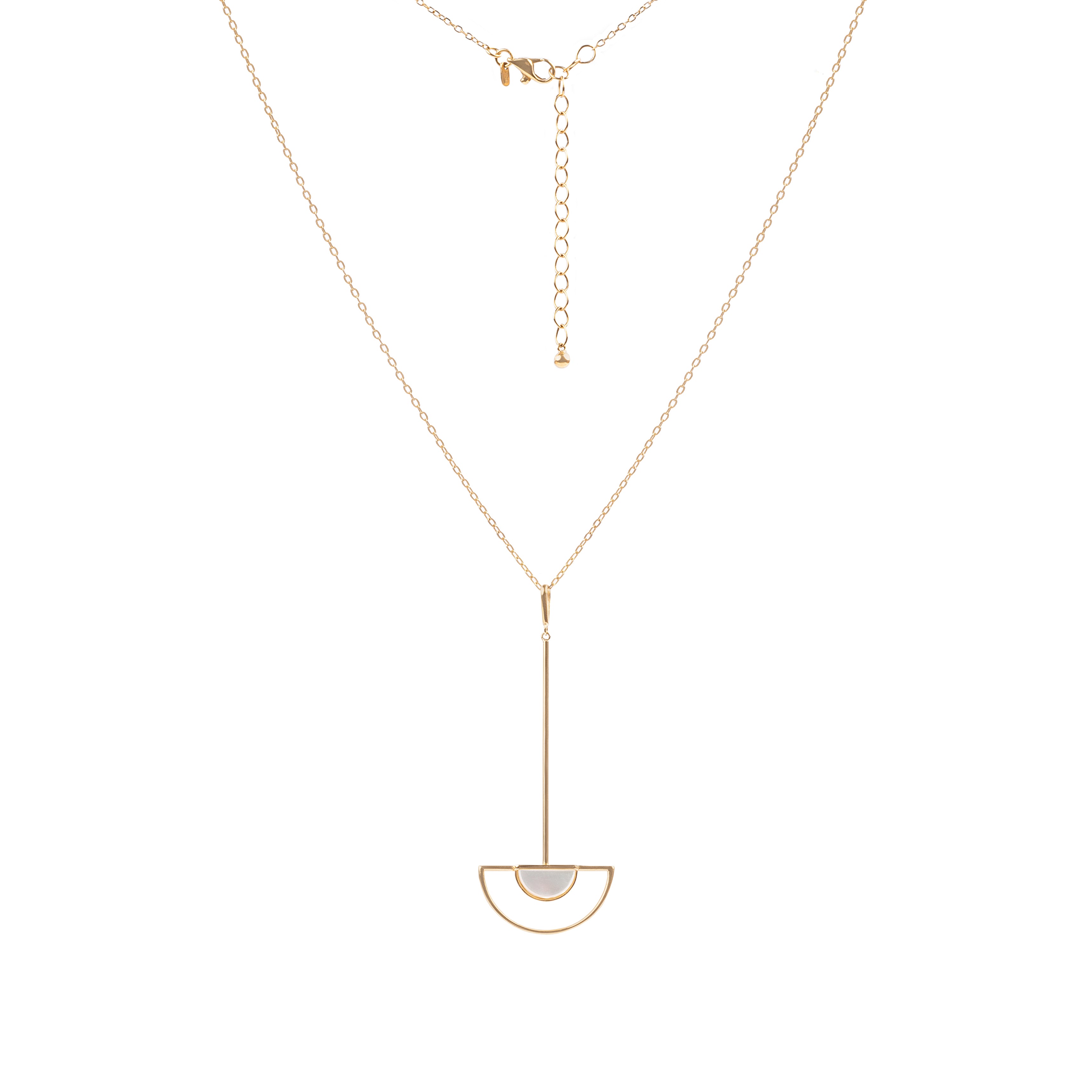 Gargantilha Pendulo Madrepérola ouro 18k