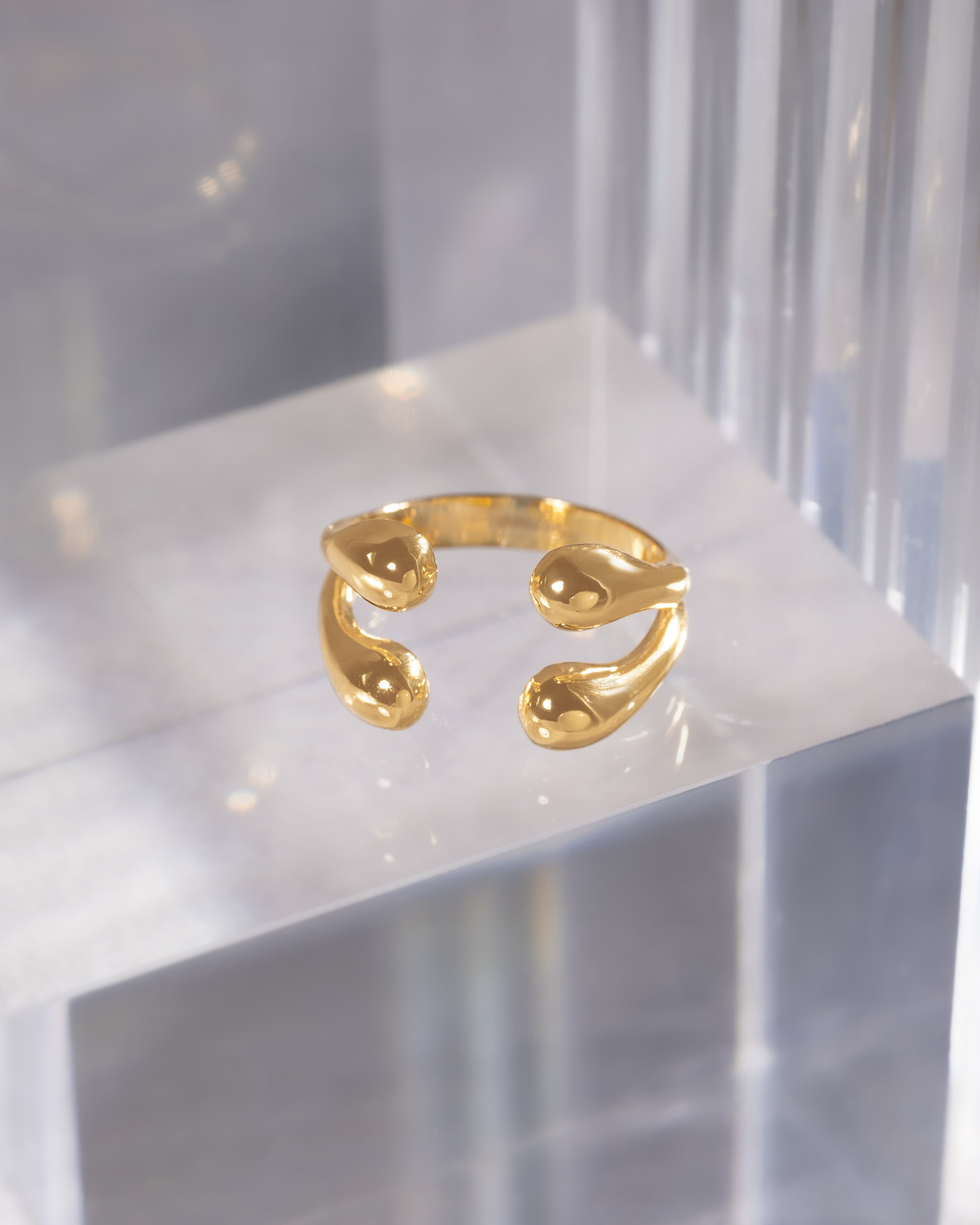 Anel Duo Dedinho ouro 18k