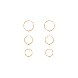 Brinco Argolinha Orbe ouro 18k