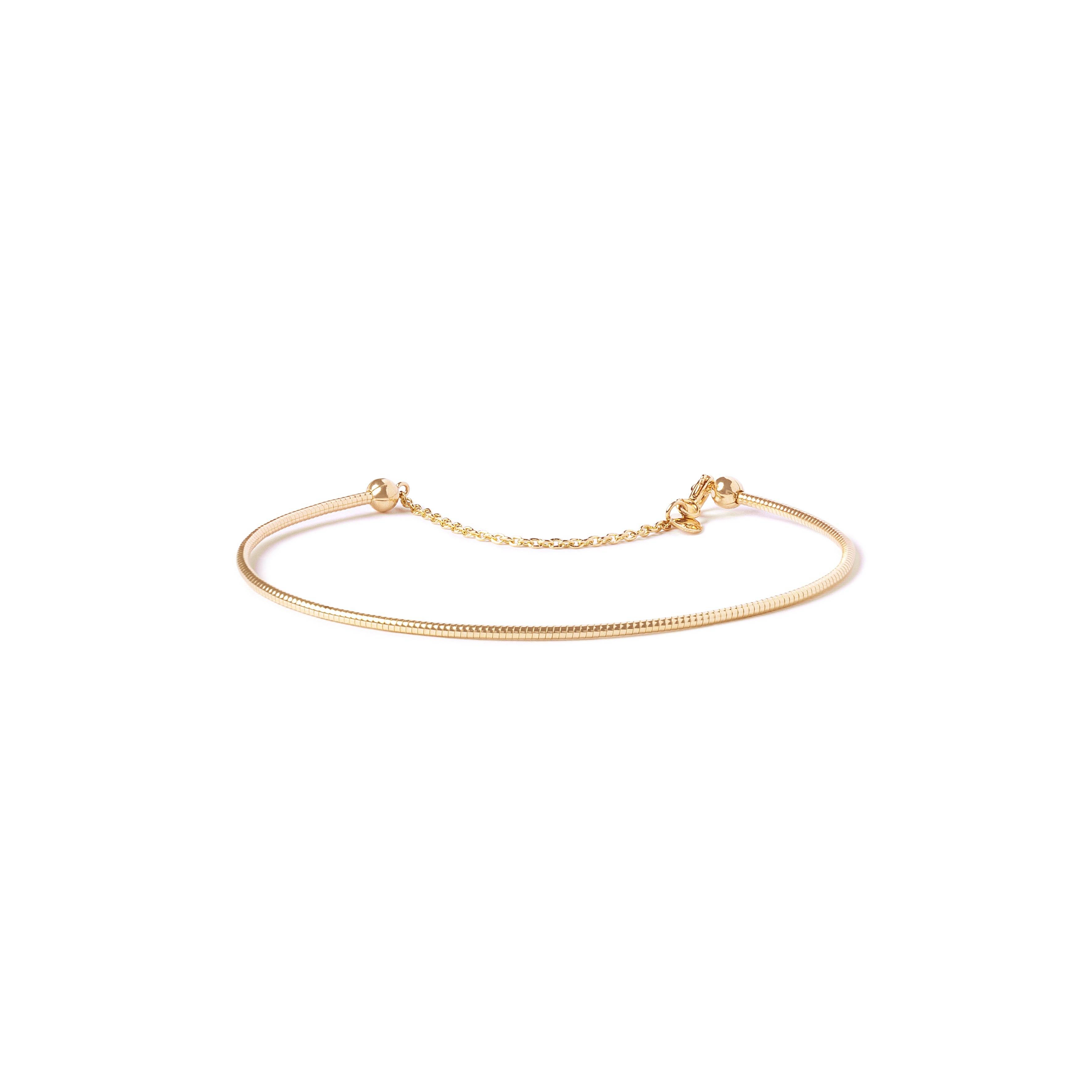 Pulseira Bracelete Fio redondo ouro 18k (sob encomenda)