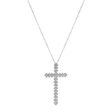 Gargantilha Cruz Ouro Branco