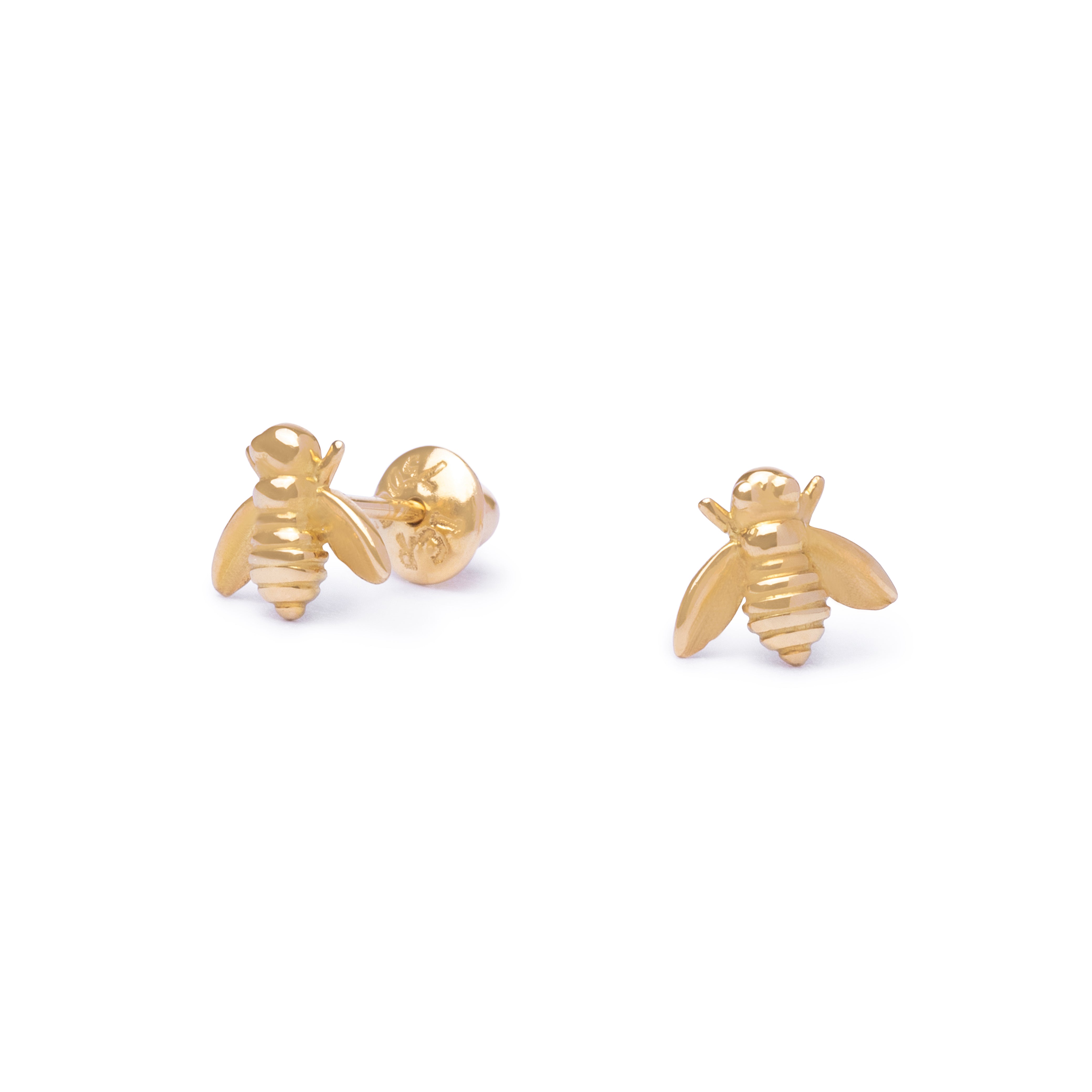 Brinco Petit Abelhinha ouro 18k