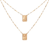 Escapulário ouro amarelo 18k medalha M