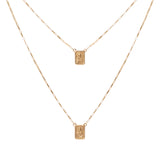 Escapulário ouro amarelo 18k 70 cm medalha P