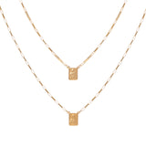 Escapulário ouro amarelo 18k medalha M