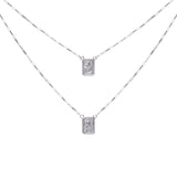 Escapulário ouro branco 18k