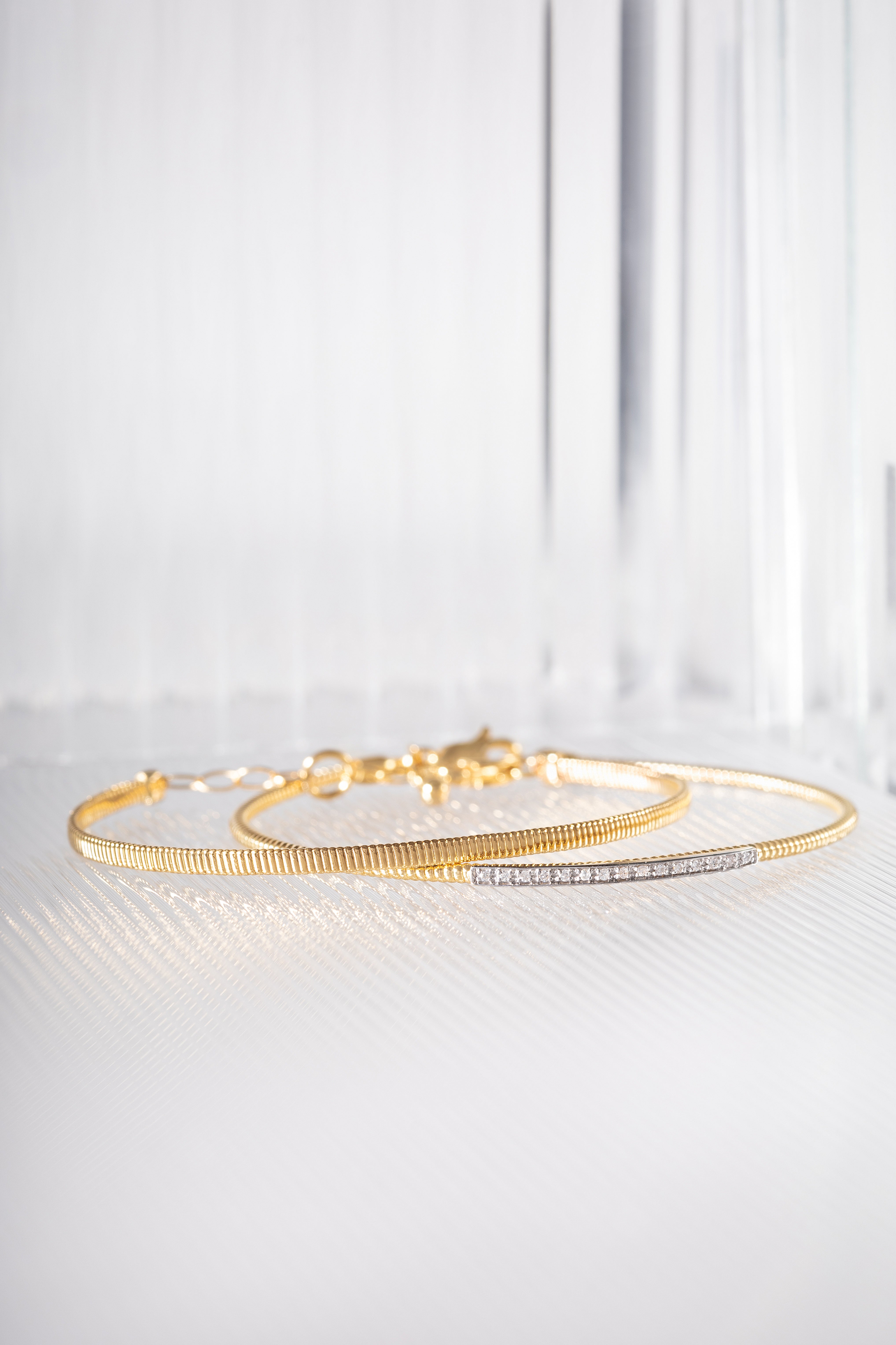 Pulseira Bracelete Maleável ouro 18k