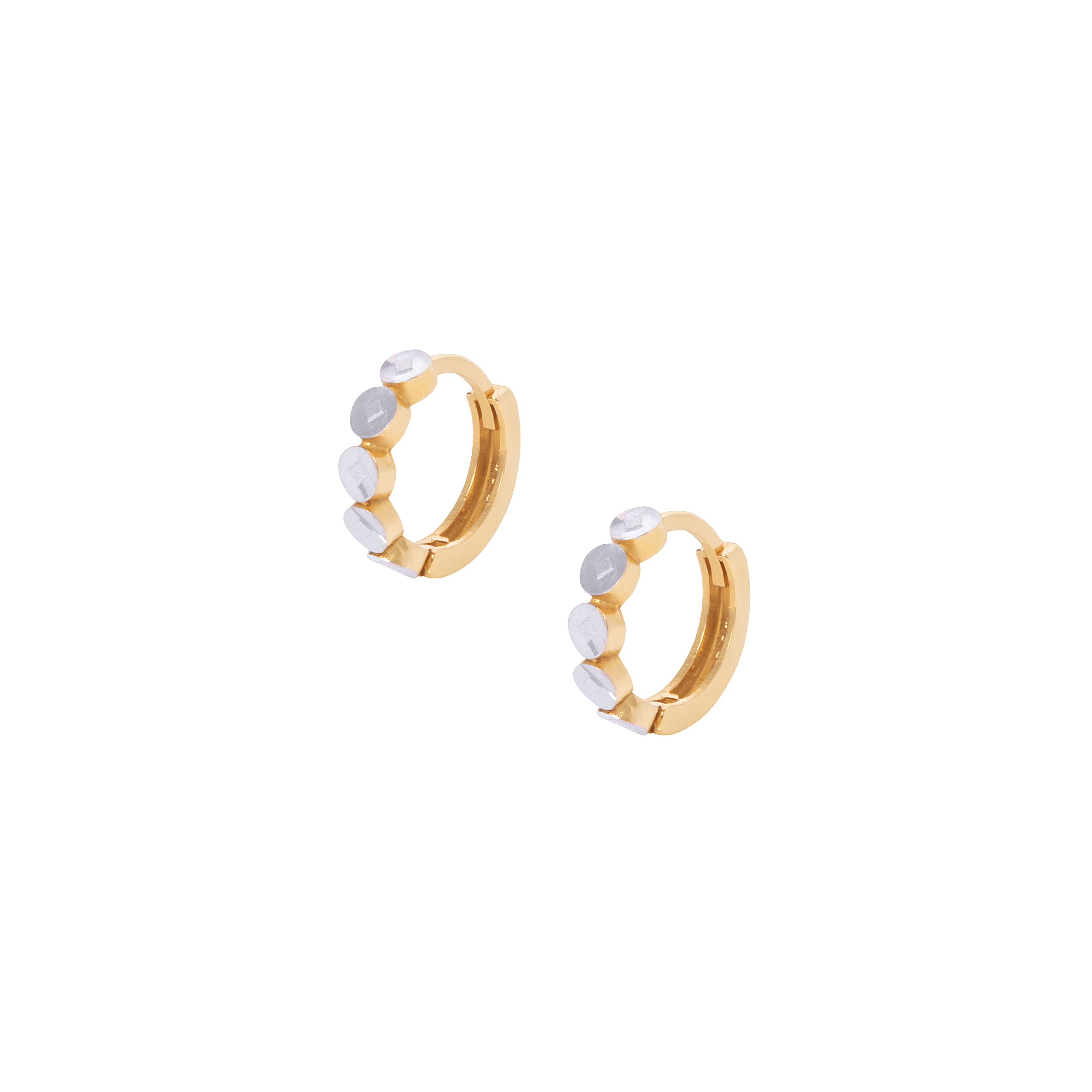 Brinco Argolinha Davos ouro 18k