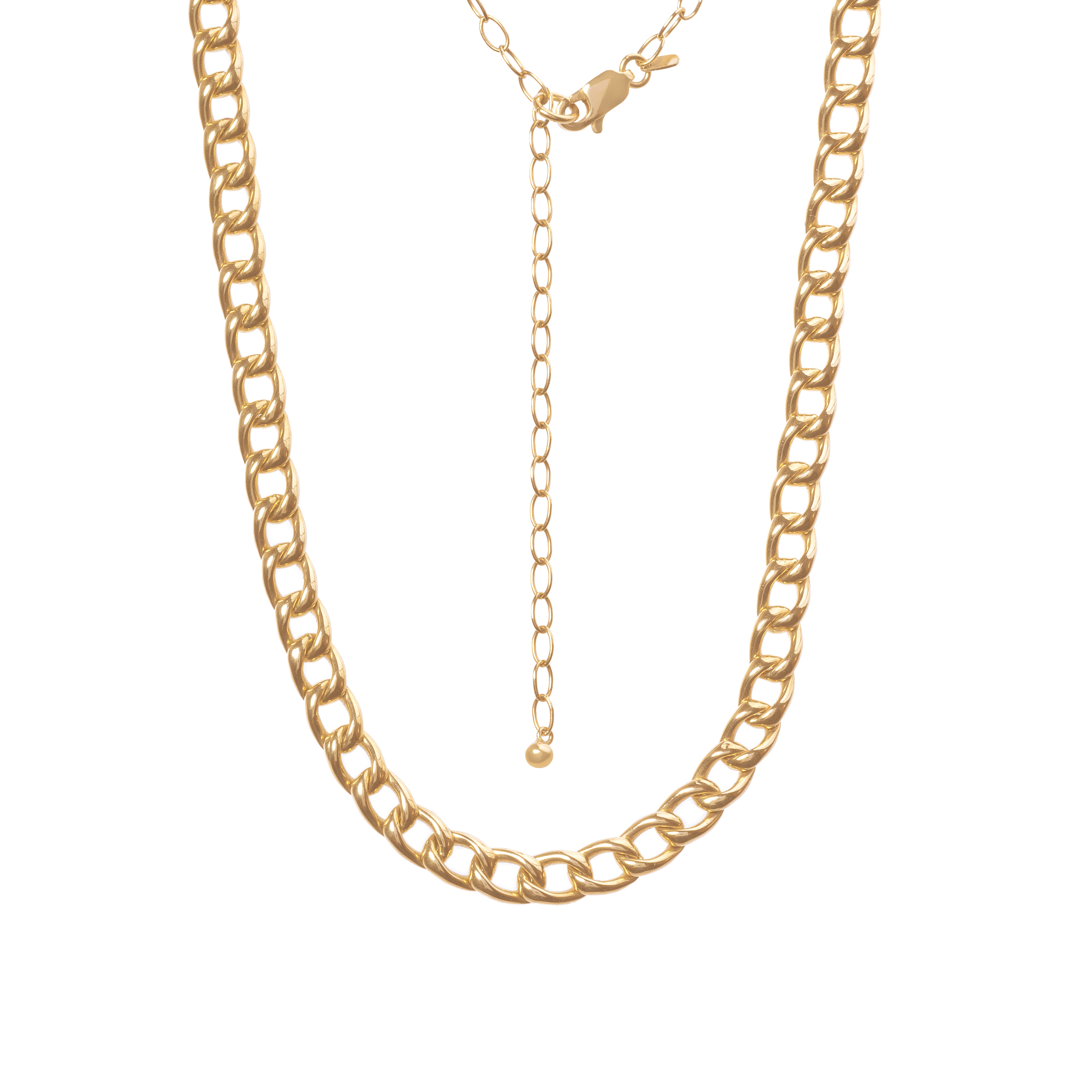 Gargantilha Corrente Grumet ouro 18k