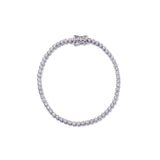 Pulseira Riviera Brilhante ouro branco 18k