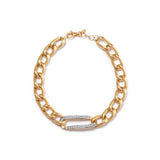 Pulseira Corrente Grumet  ouro 18k
