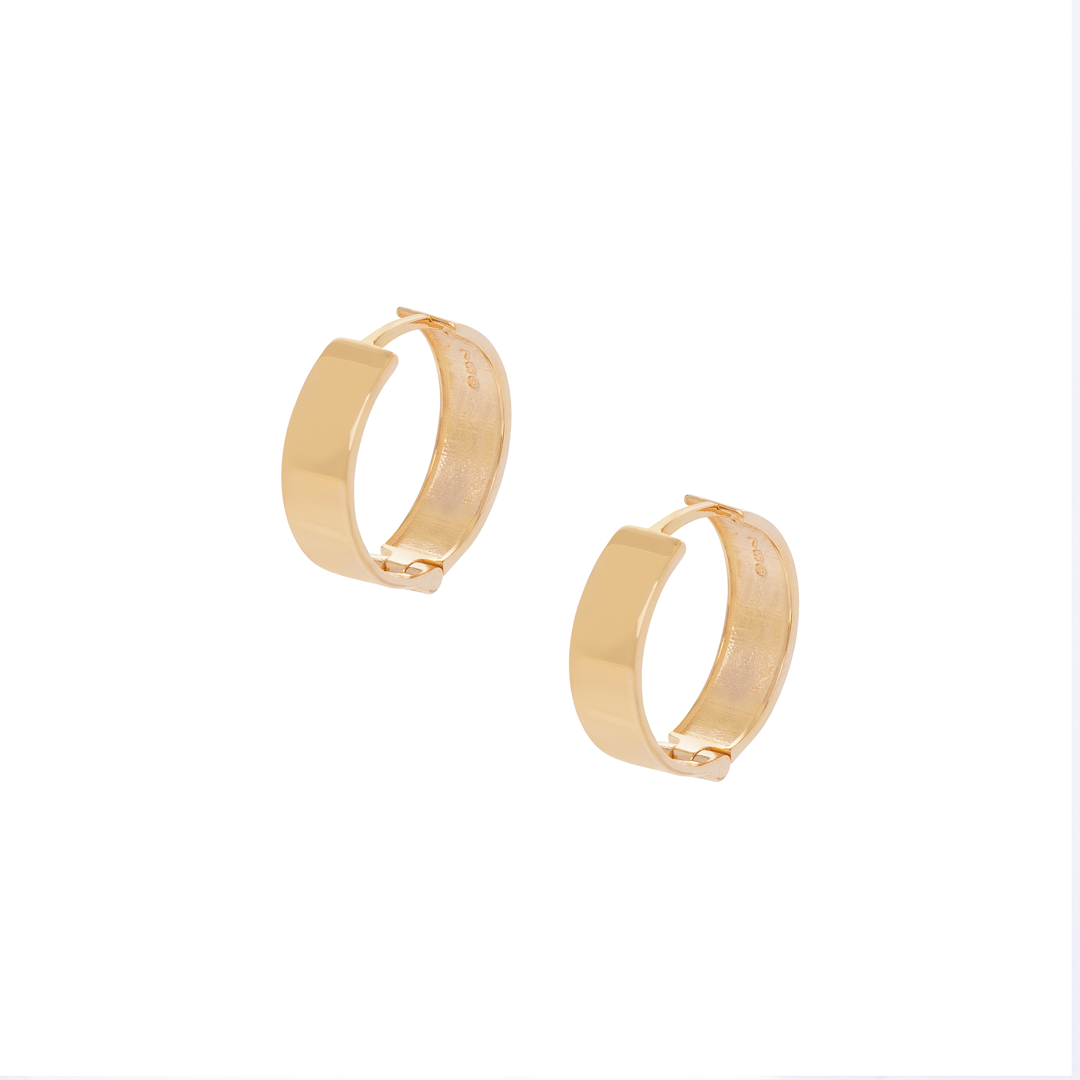 Brinco Argolinha Orbe ouro 18k