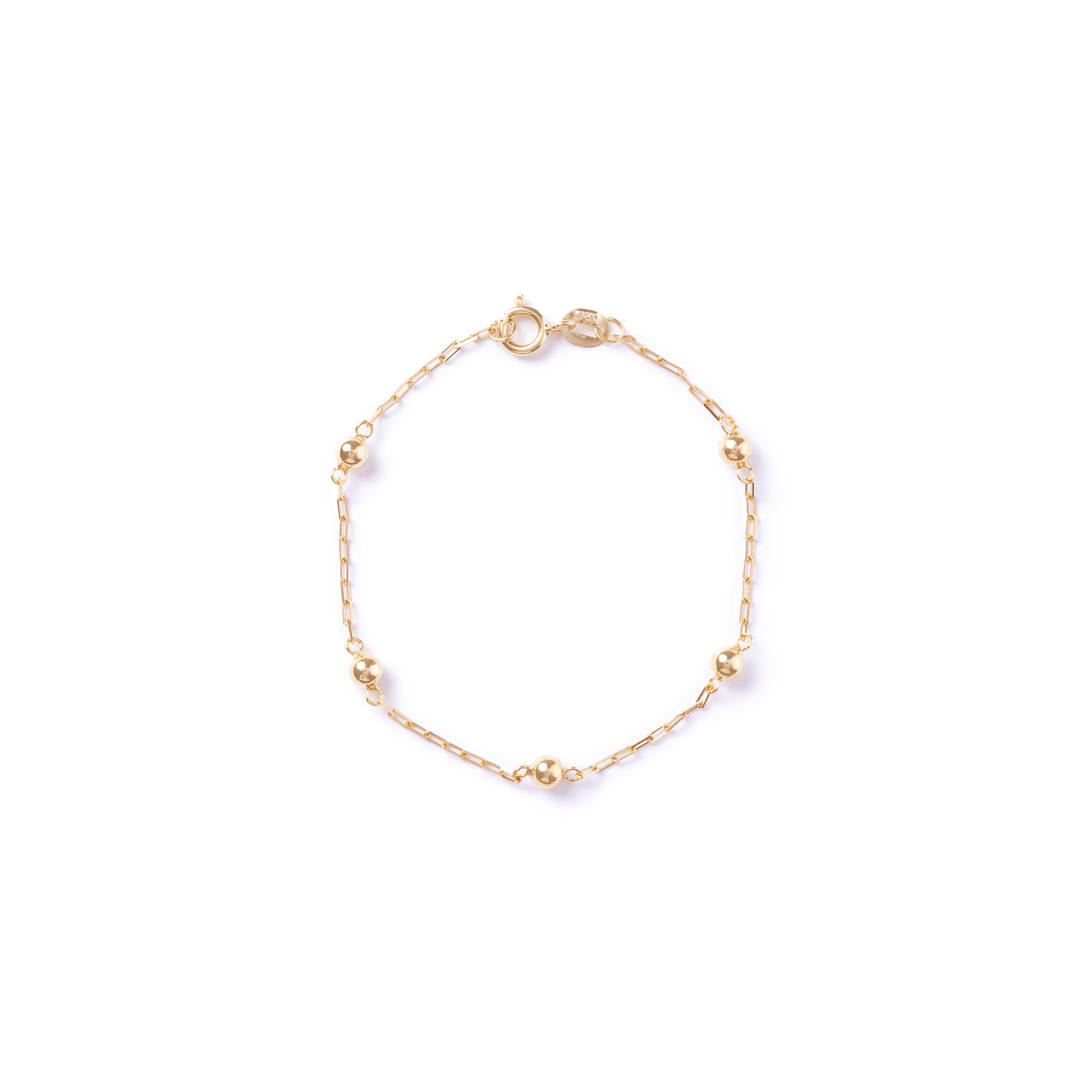 Pulseira Petit Bolinhas ouro 18k