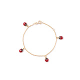 Pulseira Petit Joaninhas ouro 18k